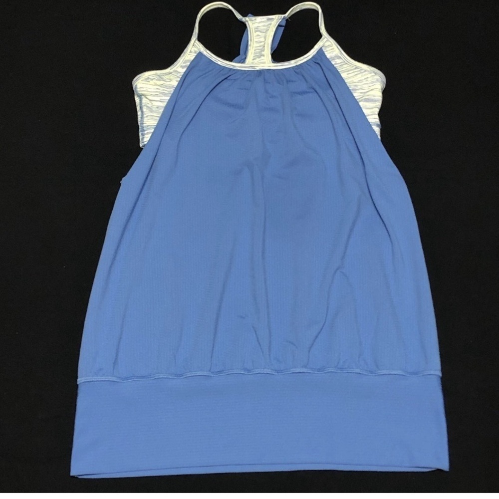 Lululemon No Limits Tank Top Bra Attached Blue Tank | Size 6 | NWOT - Picture 3 of 10